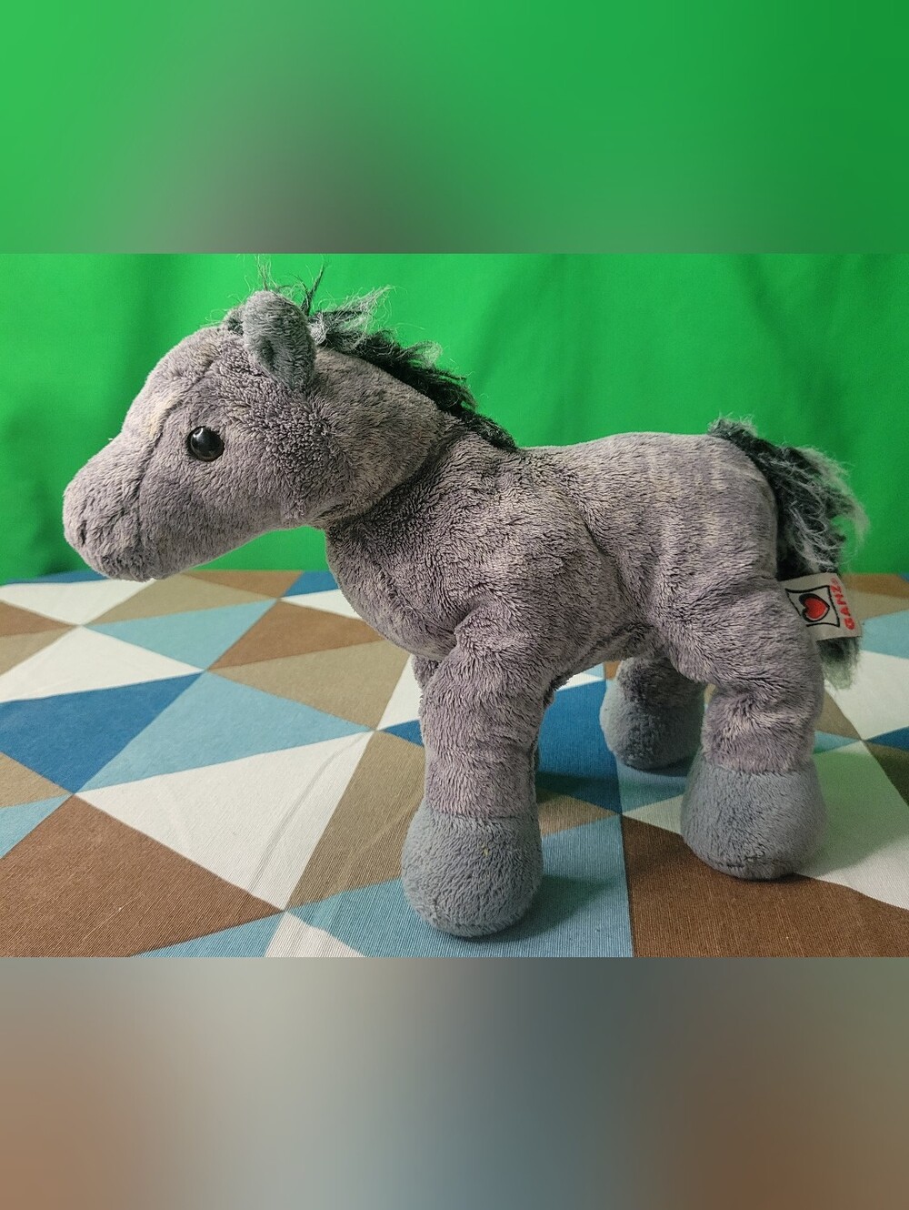 GANZ Webkinz Arabian Horse Grey Plush Horse Stuffed Animal Stuffie Retired Baby